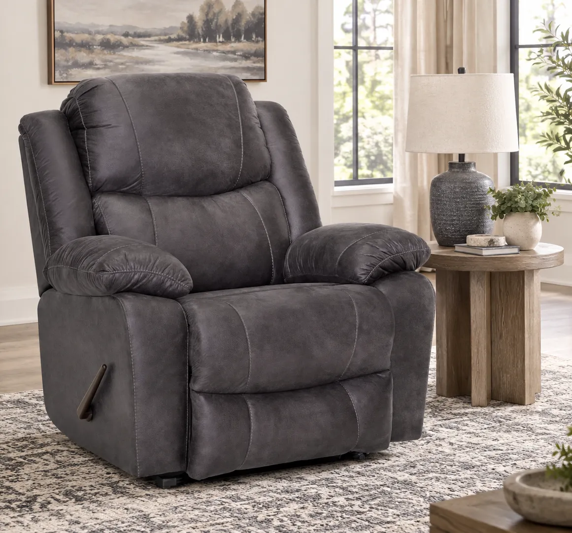 Caesar 9534 500 lb. Oversized Big Man's Rocker Recliner (Commanding Size. Heavy-Duty Strength. Built for 500 lbs) 4 Caesar 9534 500 lb. Oversized Big Man's Rocker Recliner (Commanding Size. Heavy-Duty Strength. Built for 500 lbs)