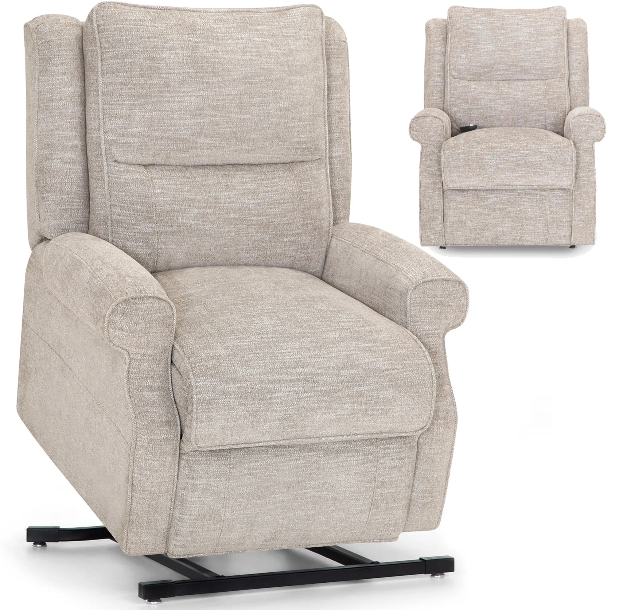 Charles 690 Heat & Massage Power Lift Recliner – 350 lb. Capacity Linen (Soothing Heat. Relaxing Massage) 47 Charles 690 Heat & Massage Power Lift Recliner – 350 lb. Capacity Linen (Soothing Heat. Relaxing Massage)