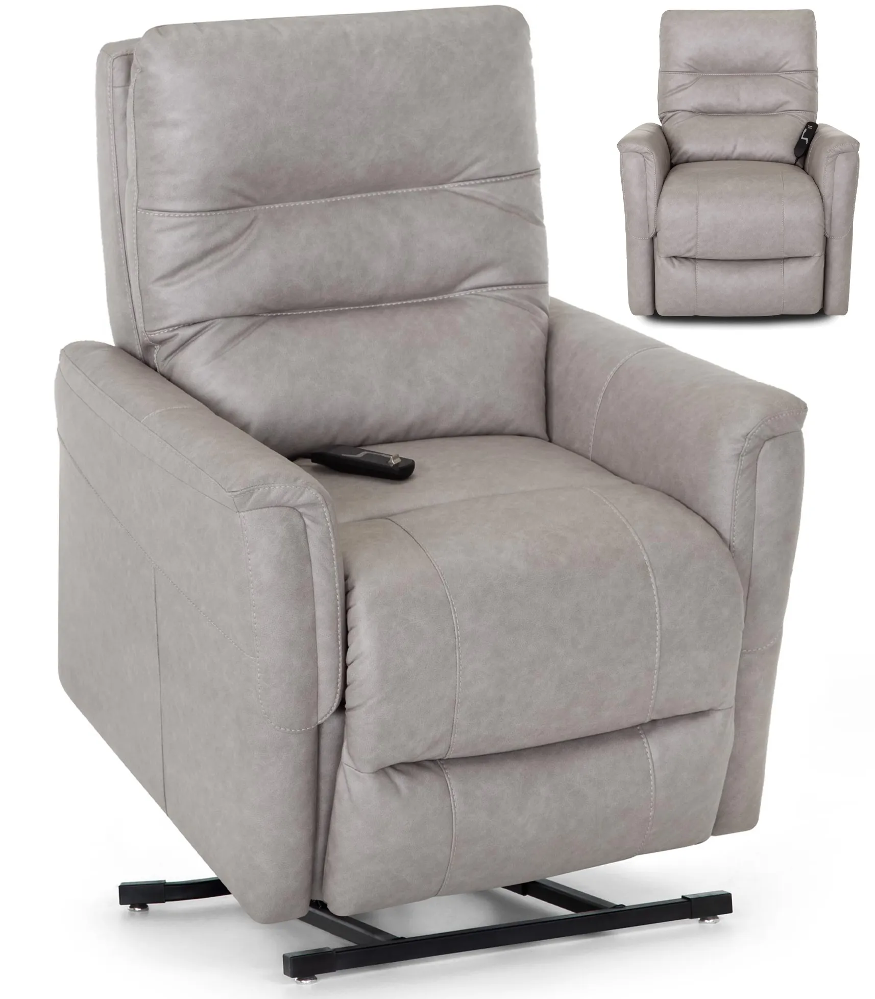 Houston 3-Way Power Lift Reclining Chair 350 Pound Weight Limit Silver (Comfort That Moves With You) 1 Houston 3-Way Power Lift Reclining Chair 350 Pound Weight Limit Silver (Comfort That Moves With You)