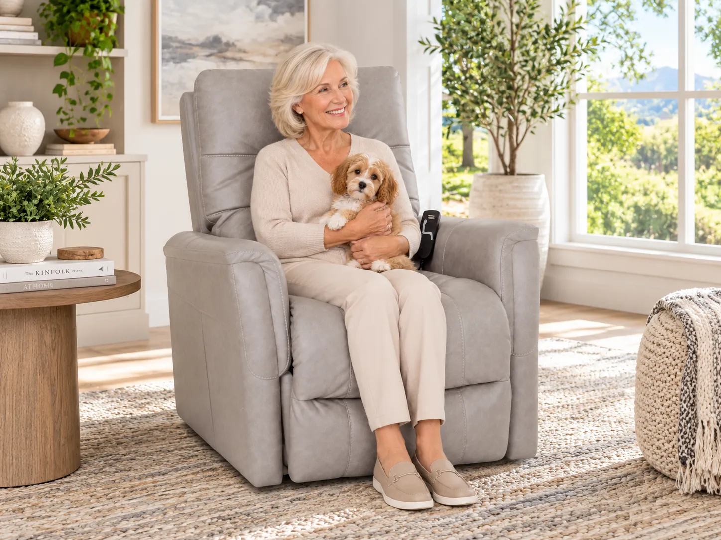 Houston 3-Way Power Lift Reclining Chair 350 Pound Weight Limit Silver (Comfort That Moves With You) 11 Houston 3-Way Power Lift Reclining Chair 350 Pound Weight Limit Silver (Comfort That Moves With You)