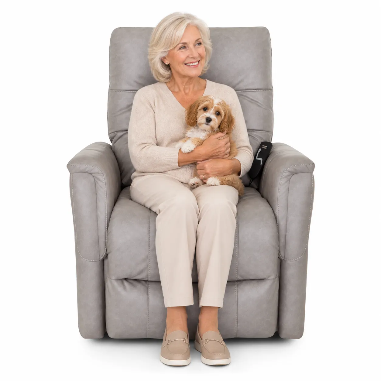 Houston 3-Way Power Lift Reclining Chair 350 Pound Weight Limit Silver (Comfort That Moves With You) 14 Houston 3-Way Power Lift Reclining Chair 350 Pound Weight Limit Silver (Comfort That Moves With You)