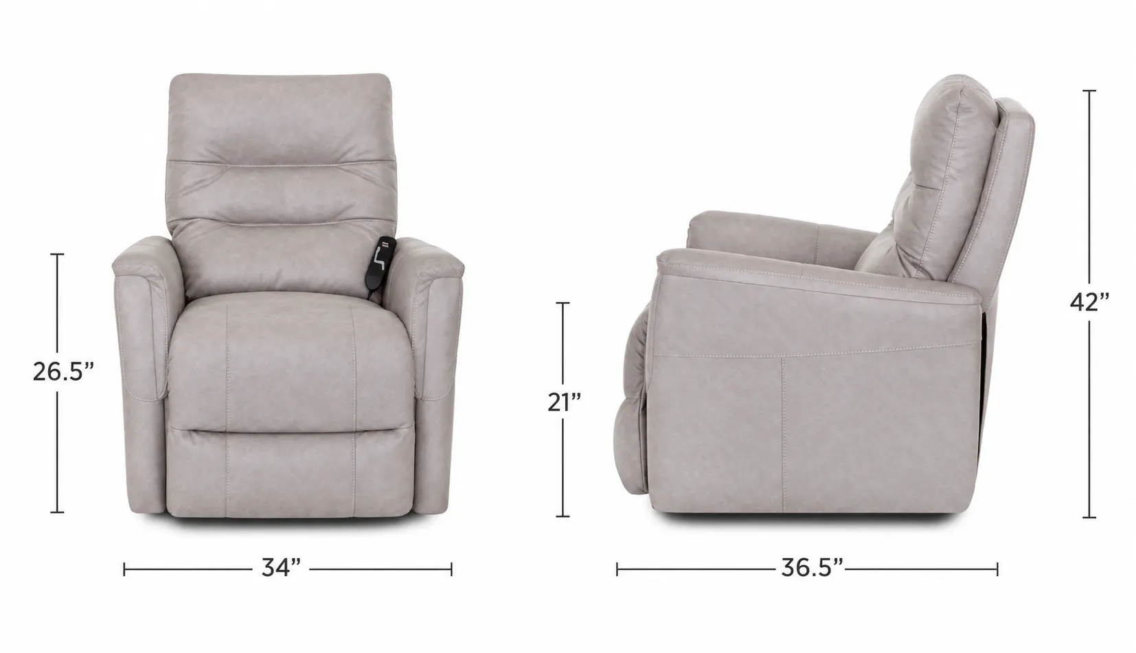 Houston 3-Way Power Lift Reclining Chair 350 Pound Weight Limit Silver (Comfort That Moves With You) 17 Houston 3-Way Power Lift Reclining Chair 350 Pound Weight Limit Silver (Comfort That Moves With You)