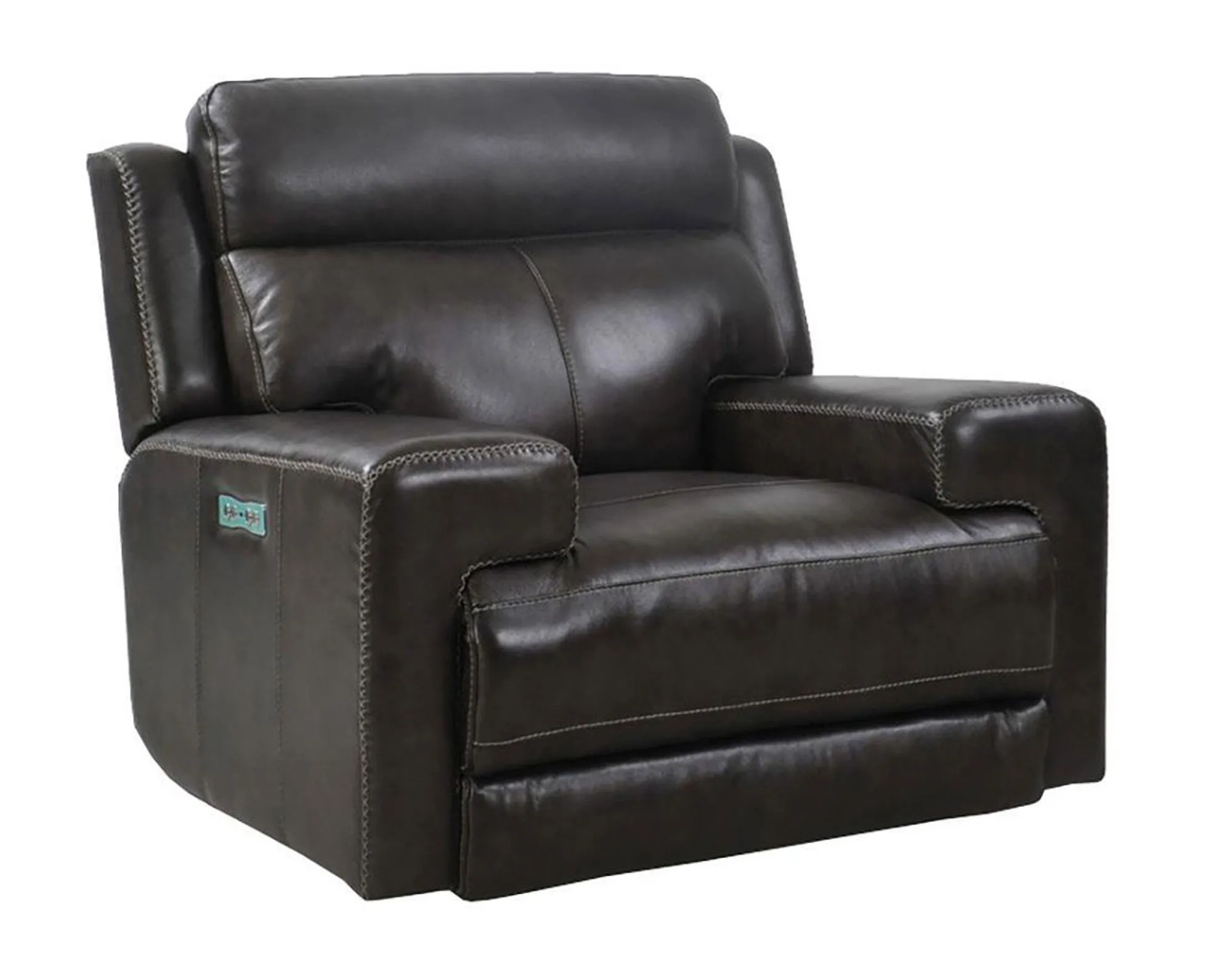 Glacier Graphite Power Recliner with Power Headrest 1 Glacier Graphite Power Recliner with Power Headrest