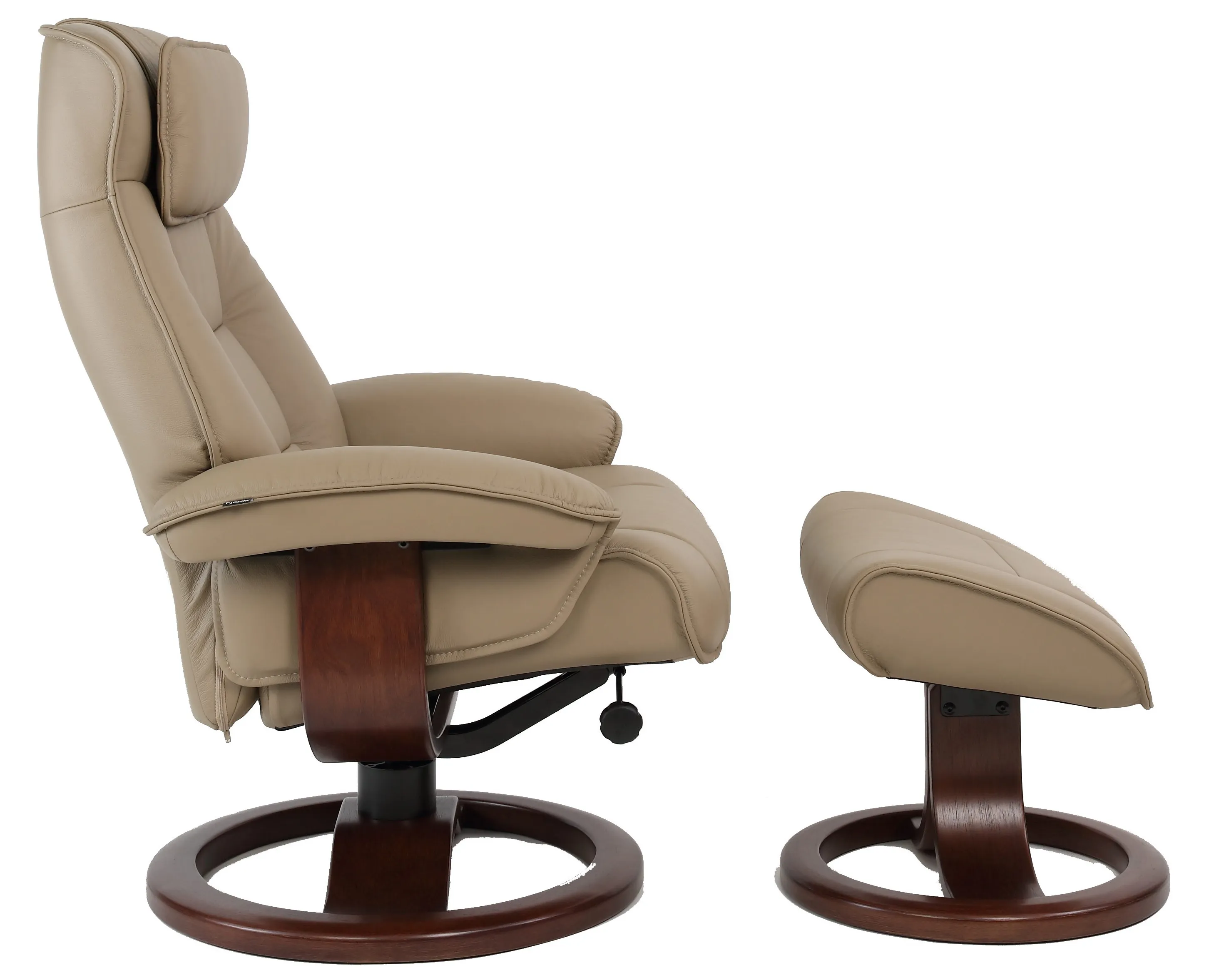 Mustang R Swivel Recliner and Ottoman Stone - 2 sizes (In stock - fast shipping) 2 Mustang R Swivel Recliner and Ottoman Stone - 2 sizes (In stock - fast shipping)