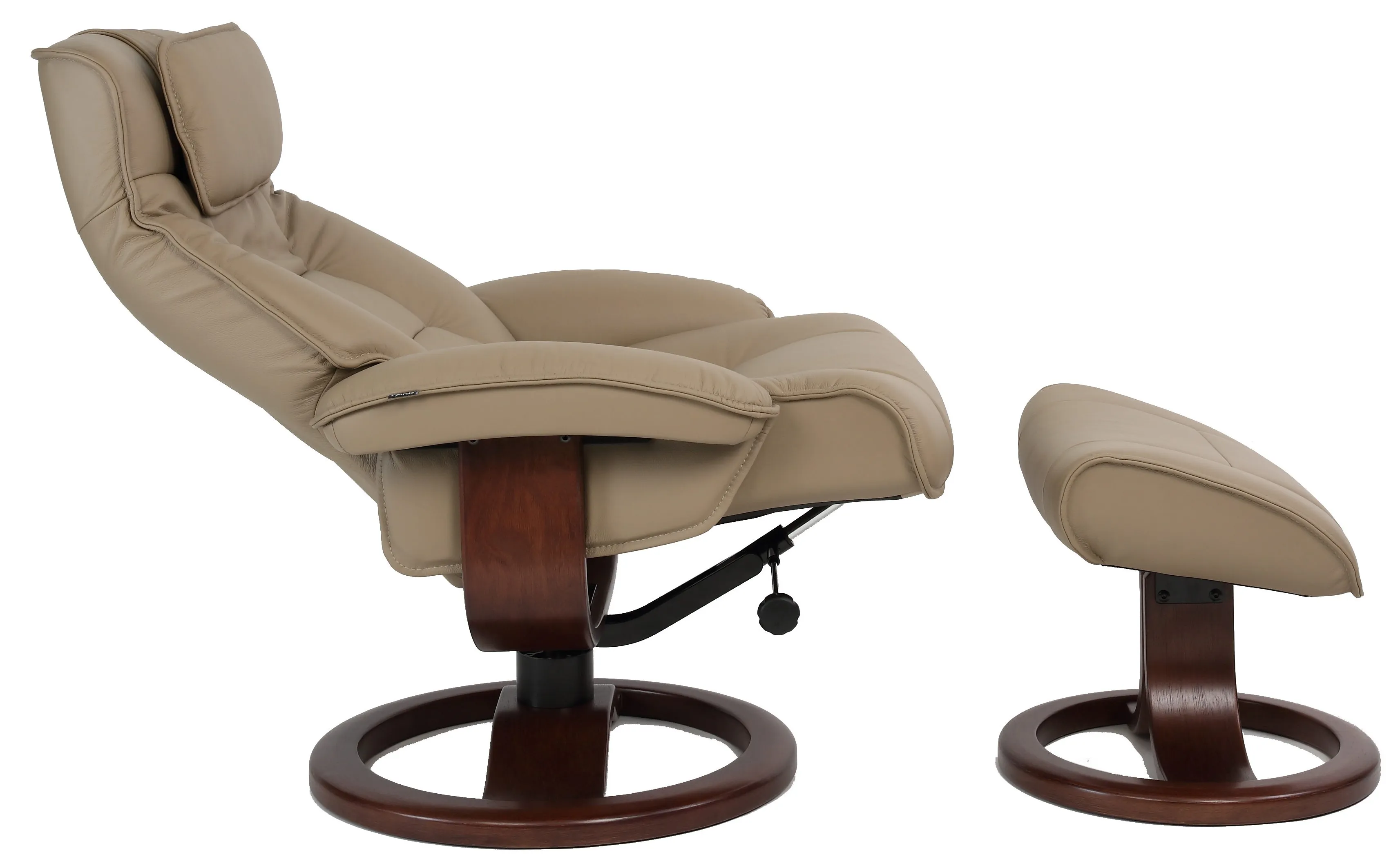 Mustang R Swivel Recliner and Ottoman Stone - 2 sizes (In stock - fast shipping) 3 Mustang R Swivel Recliner and Ottoman Stone - 2 sizes (In stock - fast shipping)