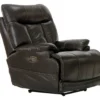 Naples Power Headrest Power Lay Flat Recliner w/Extended Ottoman - Italian Leather Luxury, Lay-Flat Relaxation & Extended Head-to-Toe Support (two colors)