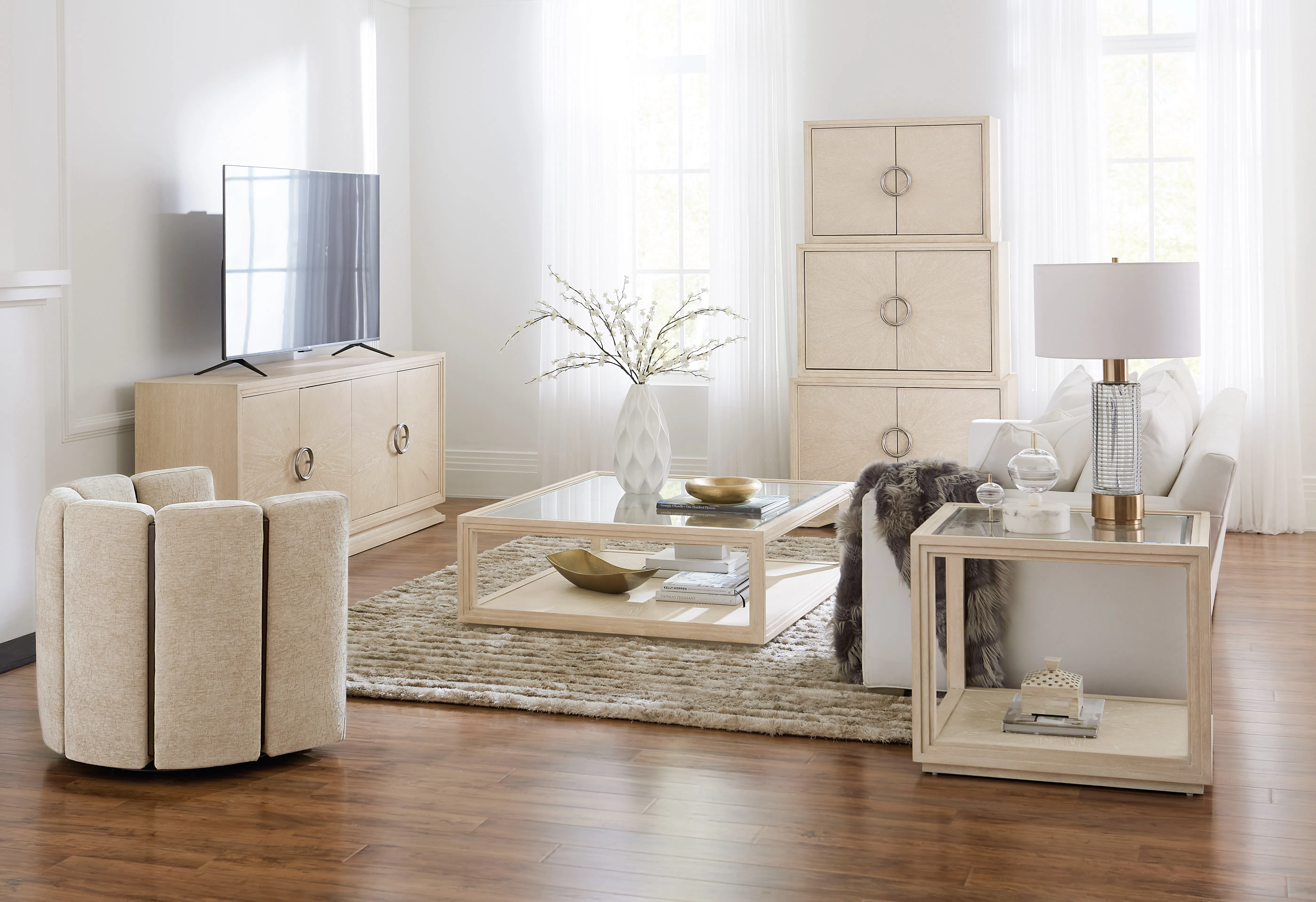 Nouveau Chic Entertainment Console (sandstone finish) 6500-55484-80 5 Nouveau Chic Entertainment Console (sandstone finish) 6500-55484-80