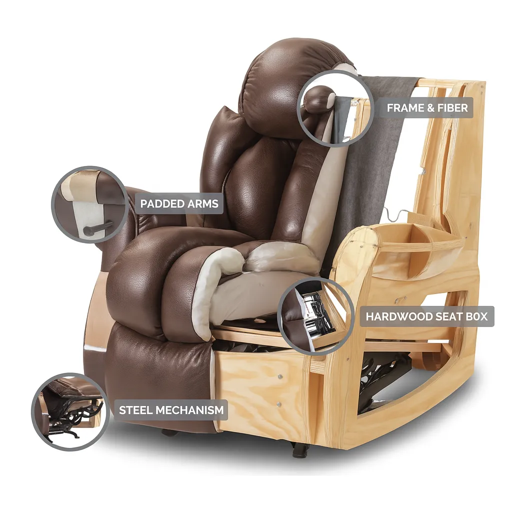 Orion Home Theater Triple Power Recliner Beige (In stock) 6 Orion Home Theater Triple Power Recliner Beige (In stock)