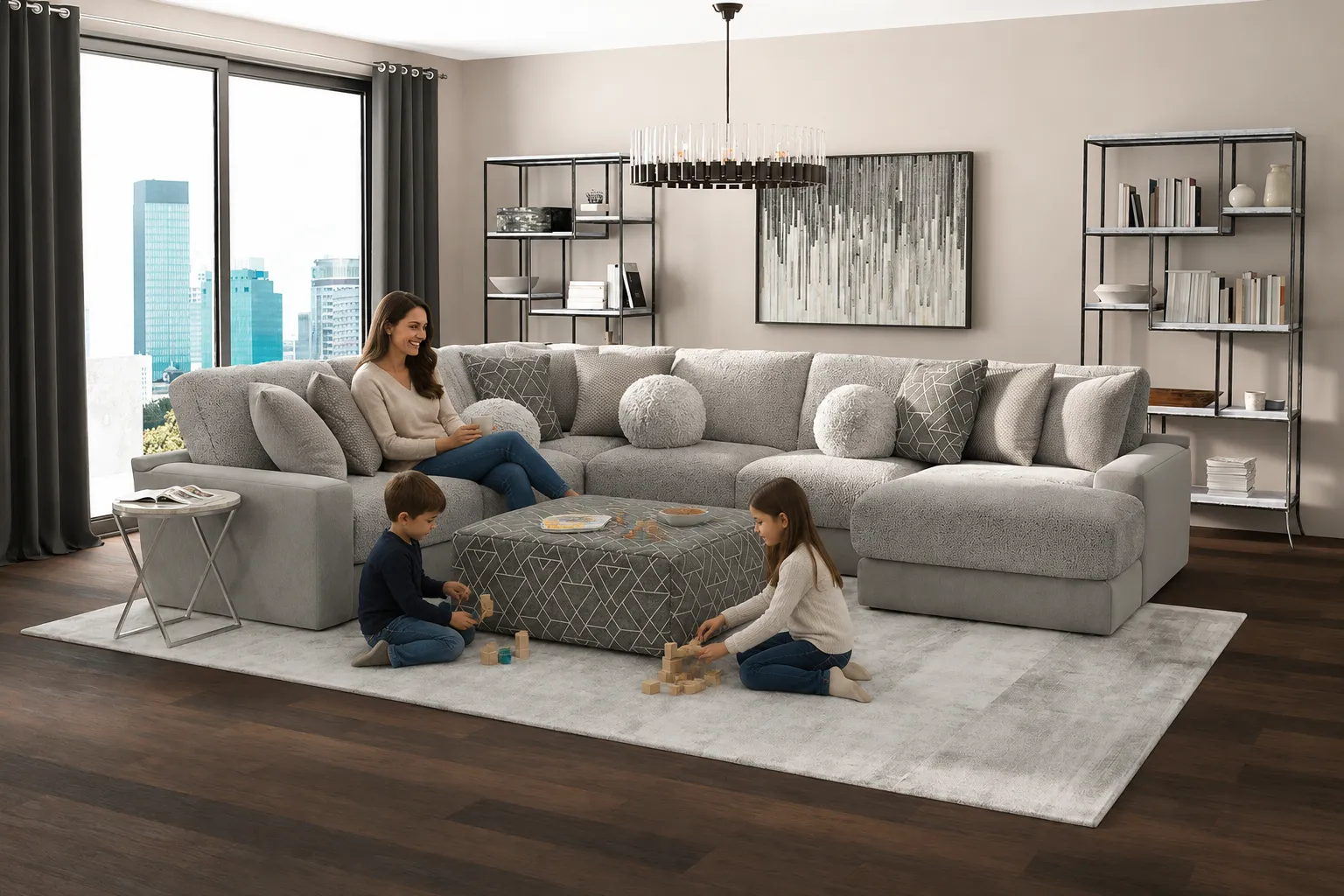 Canyon Modular Sectional (includes pillows) 2 colors 5 Canyon Modular Sectional (includes pillows) 2 colors