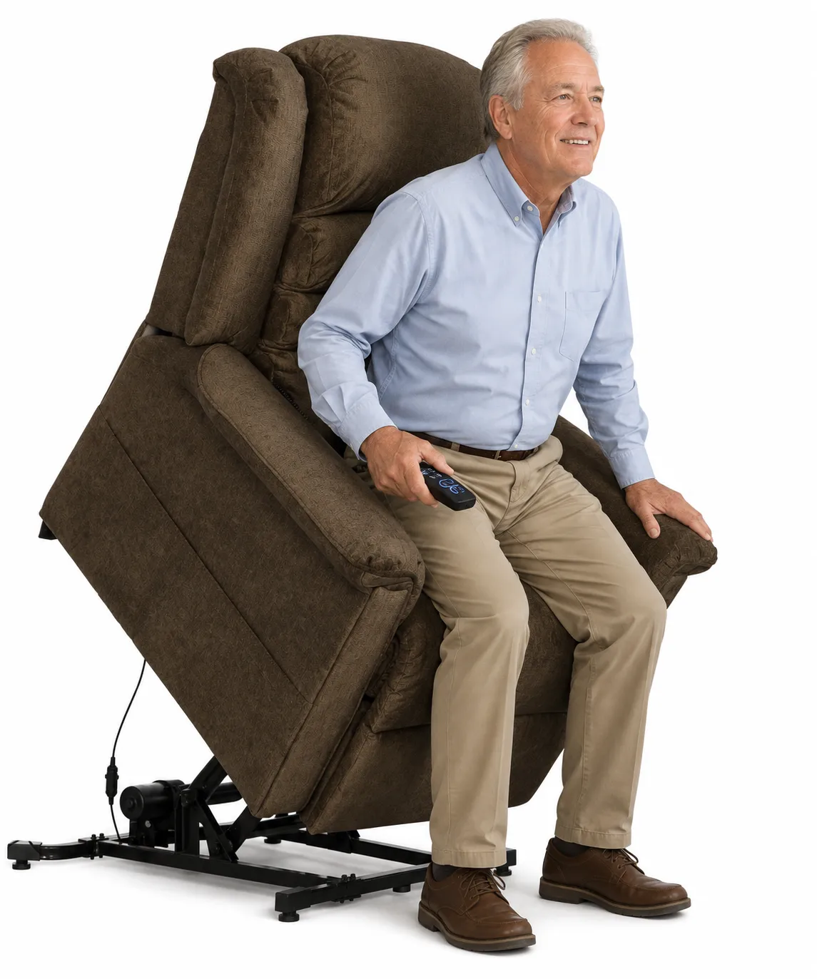 Invincible Power Lift Full Lay-Out Chaise Recliner LiveSmart Performance Fabric (two colors) 3 Invincible Power Lift Full Lay-Out Chaise Recliner LiveSmart Performance Fabric (two colors)