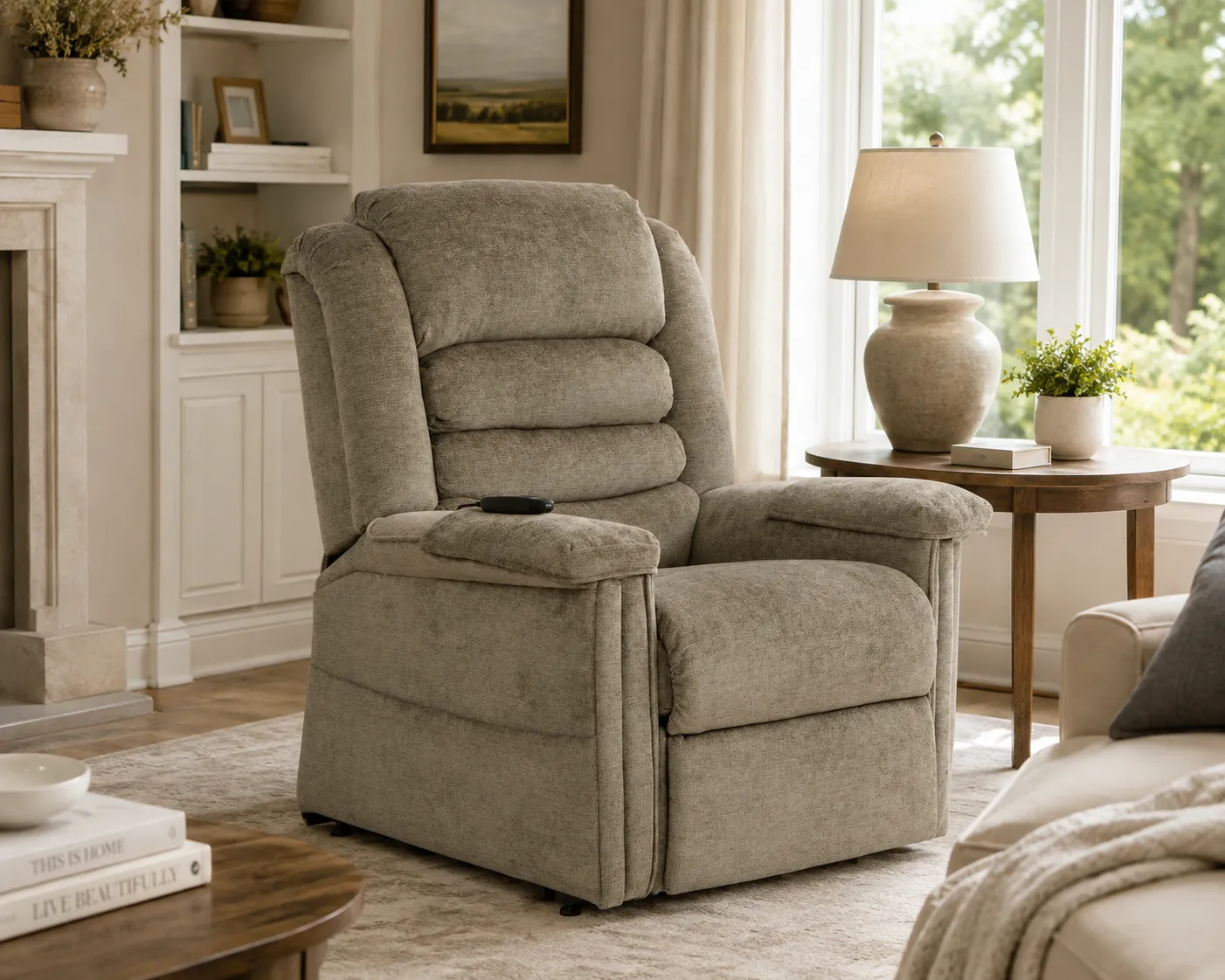 Invincible Power Lift Full Lay-Out Chaise Recliner LiveSmart Performance Fabric (2 colors) 10 Invincible Power Lift Full Lay-Out Chaise Recliner LiveSmart Performance Fabric (2 colors)