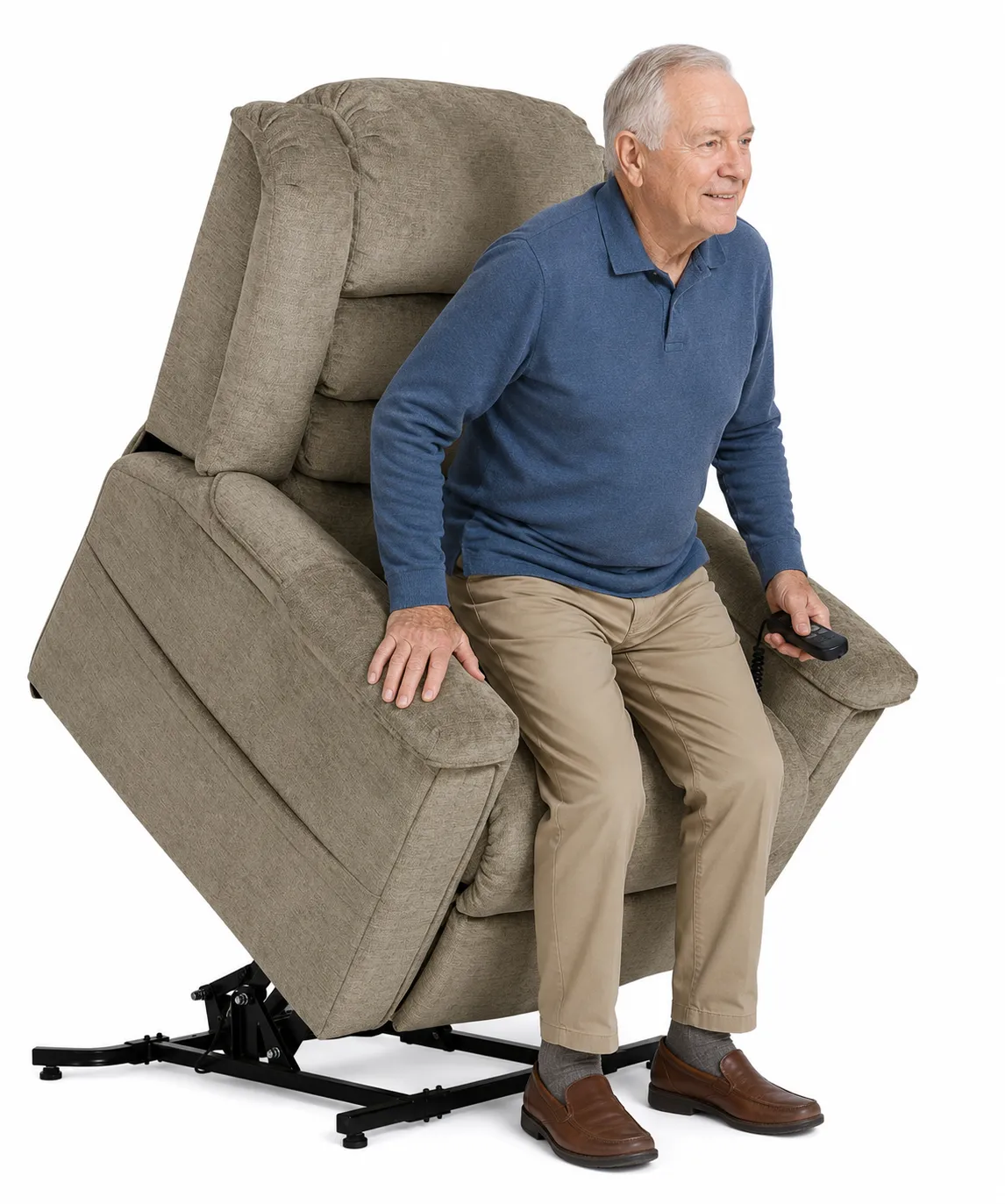 Invincible Power Lift Full Lay-Out Chaise Recliner LiveSmart Performance Fabric (2 colors) 3 Invincible Power Lift Full Lay-Out Chaise Recliner LiveSmart Performance Fabric (2 colors)