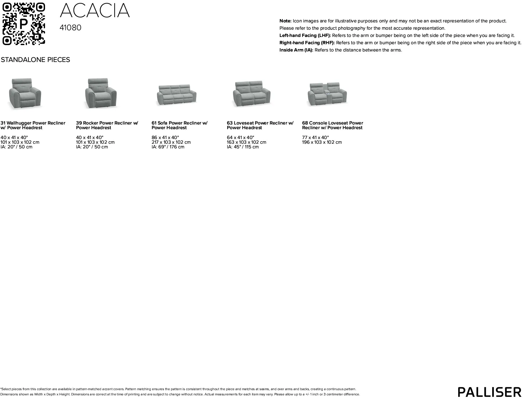 Acacia 41080 Power Headrest Power Reclining Sofa (86") +50 fabrics 16 Acacia 41080 Power Headrest Power Reclining Sofa (86") +50 fabrics