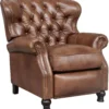 Writer's Leather Chair Push Thru The Arm Recliner (Tawny) In stock 19 Writer's Leather Chair Push Thru The Arm Recliner (Tawny) In stock