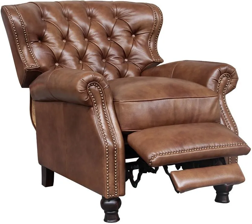 Writer's Leather Chair Push Thru The Arm Recliner (Tawny) In stock 2 Writer's Leather Chair Push Thru The Arm Recliner (Tawny) In stock