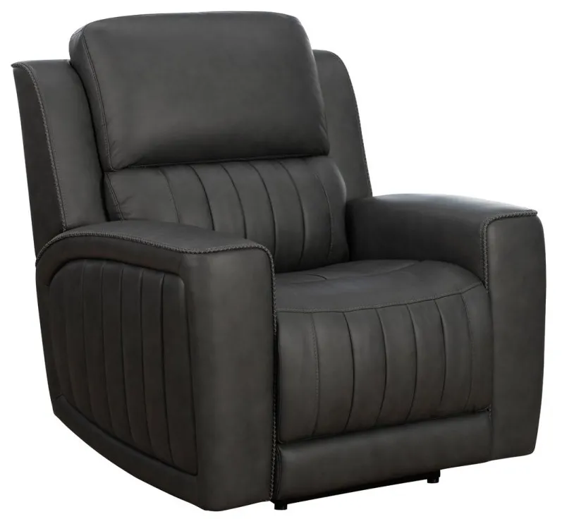 Pierce Zero Gravity Power Recliner w/Power Head Rest & Power Lumbar (Gray) In stock 1 Pierce Zero Gravity Power Recliner w/Power Head Rest & Power Lumbar (Gray) In stock