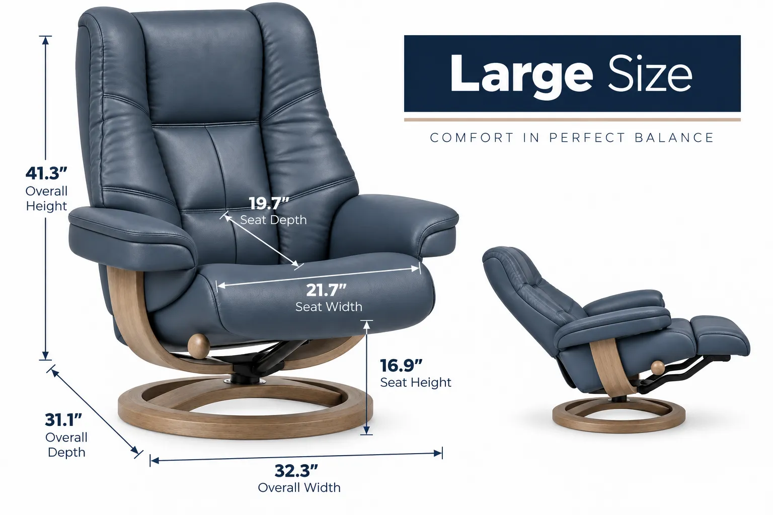 Nordic 63 Reclining Chair & Footstool (IN STOCK) Plush Scandinavian Comfort. Made to Fit You 12 Nordic 63 Reclining Chair & Footstool (IN STOCK) Plush Scandinavian Comfort. Made to Fit You