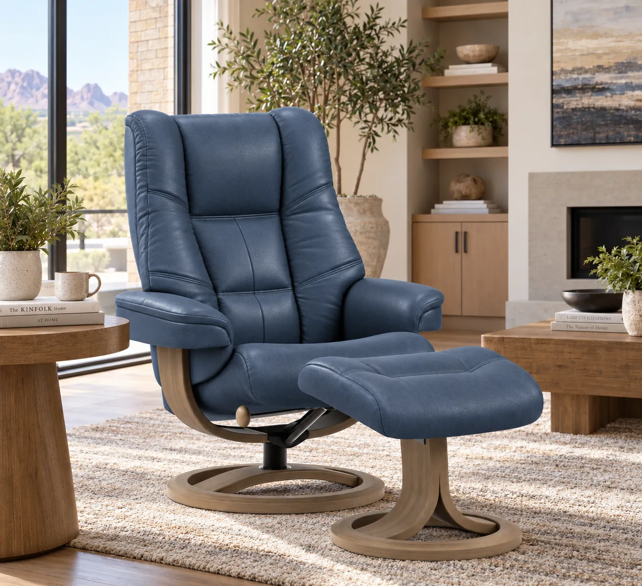 Nordic 63 Reclining Chair & Footstool (IN STOCK) Plush Scandinavian Comfort. Made to Fit You 2 Nordic 63 Reclining Chair & Footstool (IN STOCK) Plush Scandinavian Comfort. Made to Fit You