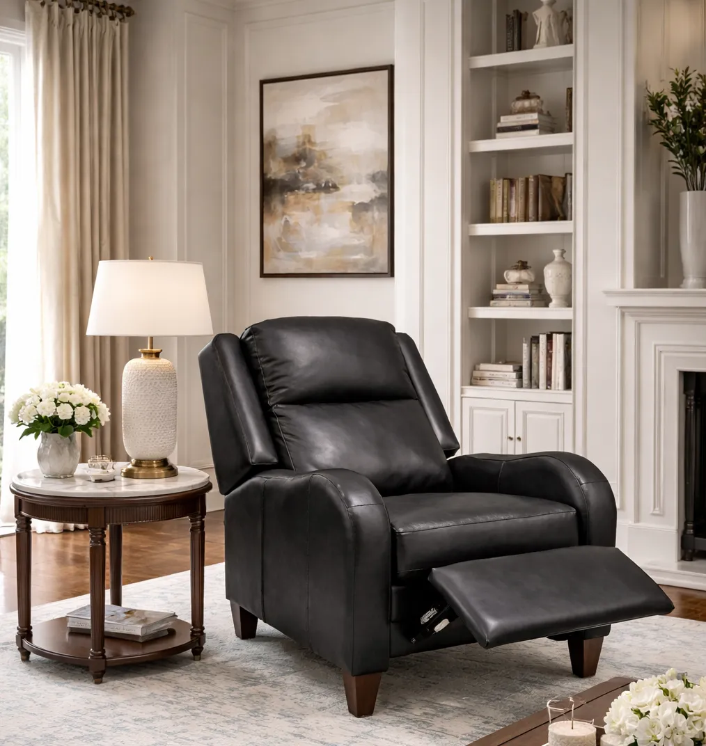 Aiden 3A00 Pushback Leather Recliner (29 Top-Grain Leather Choices) 4 Aiden 3A00 Pushback Leather Recliner (29 Top-Grain Leather Choices)