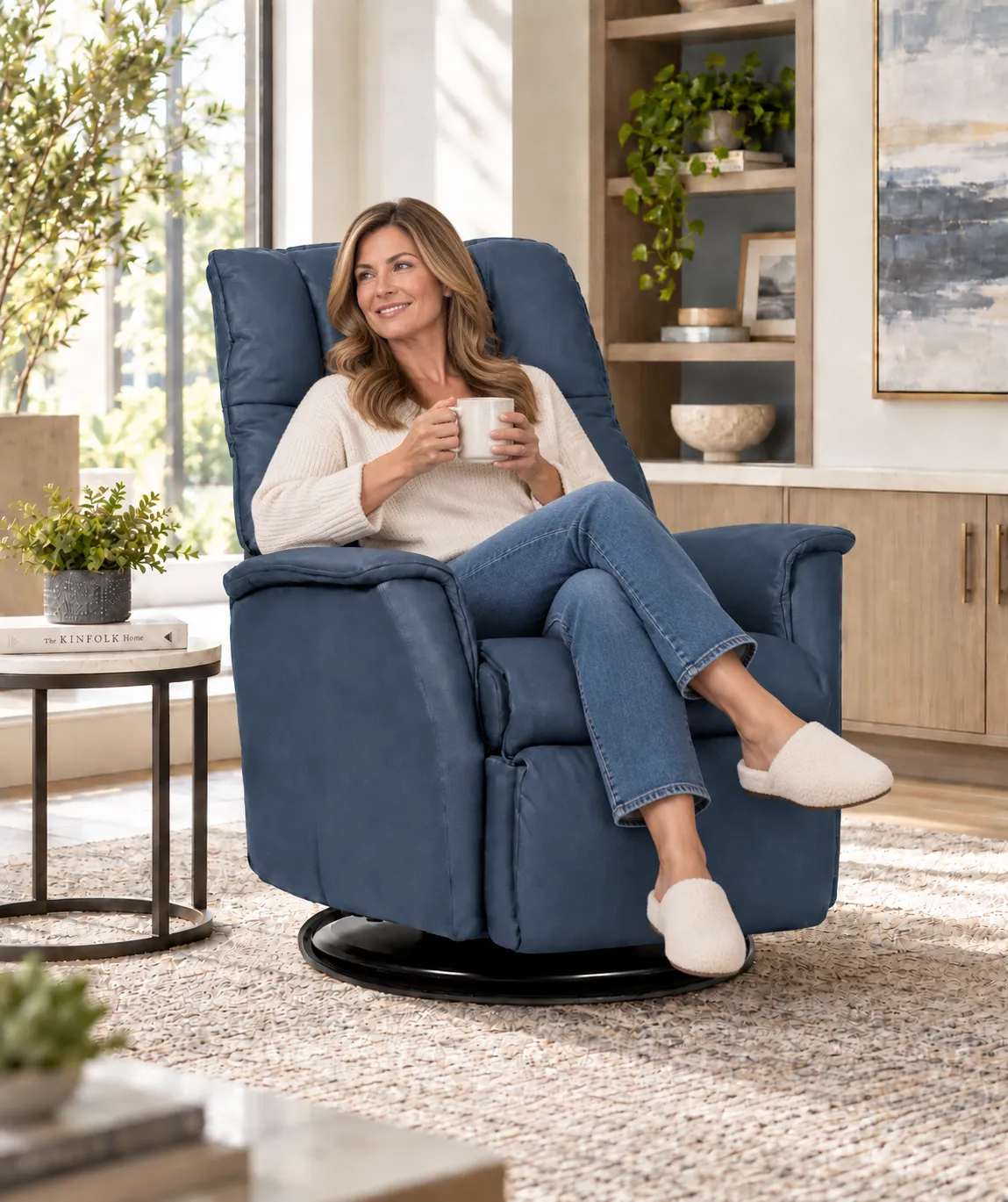 Verona Swivel Glider Relaxer Recliner Pacific (Swivel. Glide. Recline. One Chair Does It All) In stock 3 Verona Swivel Glider Relaxer Recliner Pacific (Swivel. Glide. Recline. One Chair Does It All) In stock