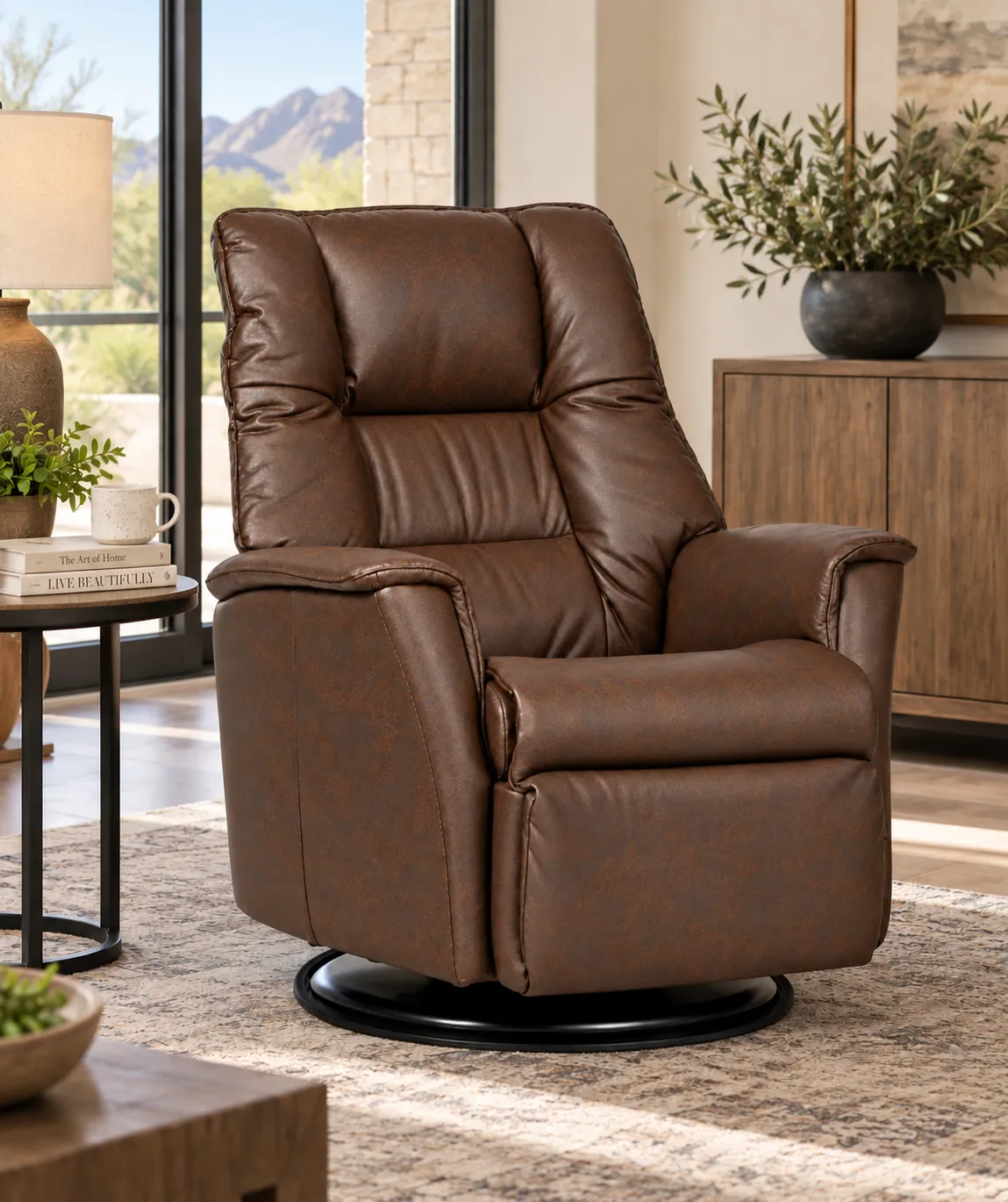 Verona Swivel Glider Relaxer Recliner (Swivel. Glide. Recline. One Chair Does It All) In stock 13 Verona Swivel Glider Relaxer Recliner (Swivel. Glide. Recline. One Chair Does It All) In stock