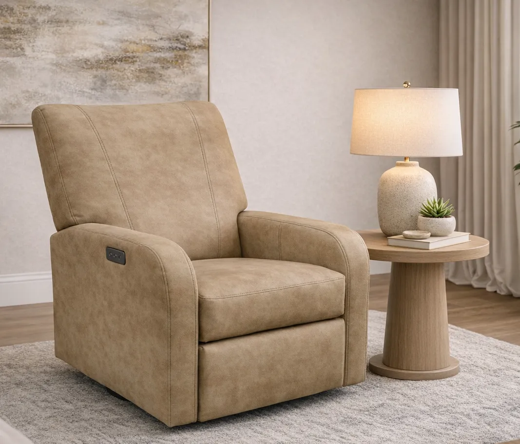 Nell 4N00 Power Leather Swivel Recliner (29 Top-Grain Leather Choices) 5 Nell 4N00 Power Leather Swivel Recliner (29 Top-Grain Leather Choices)