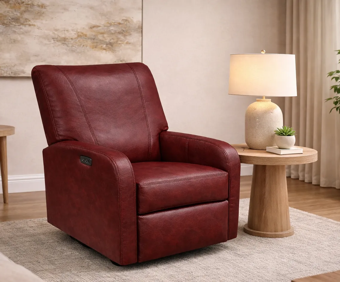 Nell 4N00 Power Leather Swivel Recliner (29 Top-Grain Leather Choices) 6 Nell 4N00 Power Leather Swivel Recliner (29 Top-Grain Leather Choices)