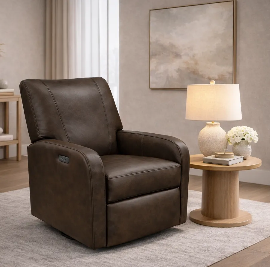 Nell 4N00 Power Leather Swivel Recliner (29 Top-Grain Leather Choices) 8 Nell 4N00 Power Leather Swivel Recliner (29 Top-Grain Leather Choices)