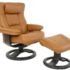 Regent R Swivel Recliner and Ottoman Cognac - 2 sizes (In stock - Fast shipping) 33 Regent R Swivel Recliner and Ottoman Cognac - 2 sizes (In stock - Fast shipping)
