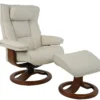 Regent R Swivel Recliner and Ottoman Ivory - 2 sizes (In stock - Fast shipping)