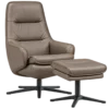 Nova Reclining Swivel Chair & Footstool (IN Stock) Modern Scandinavian Design. Comfort in Motion