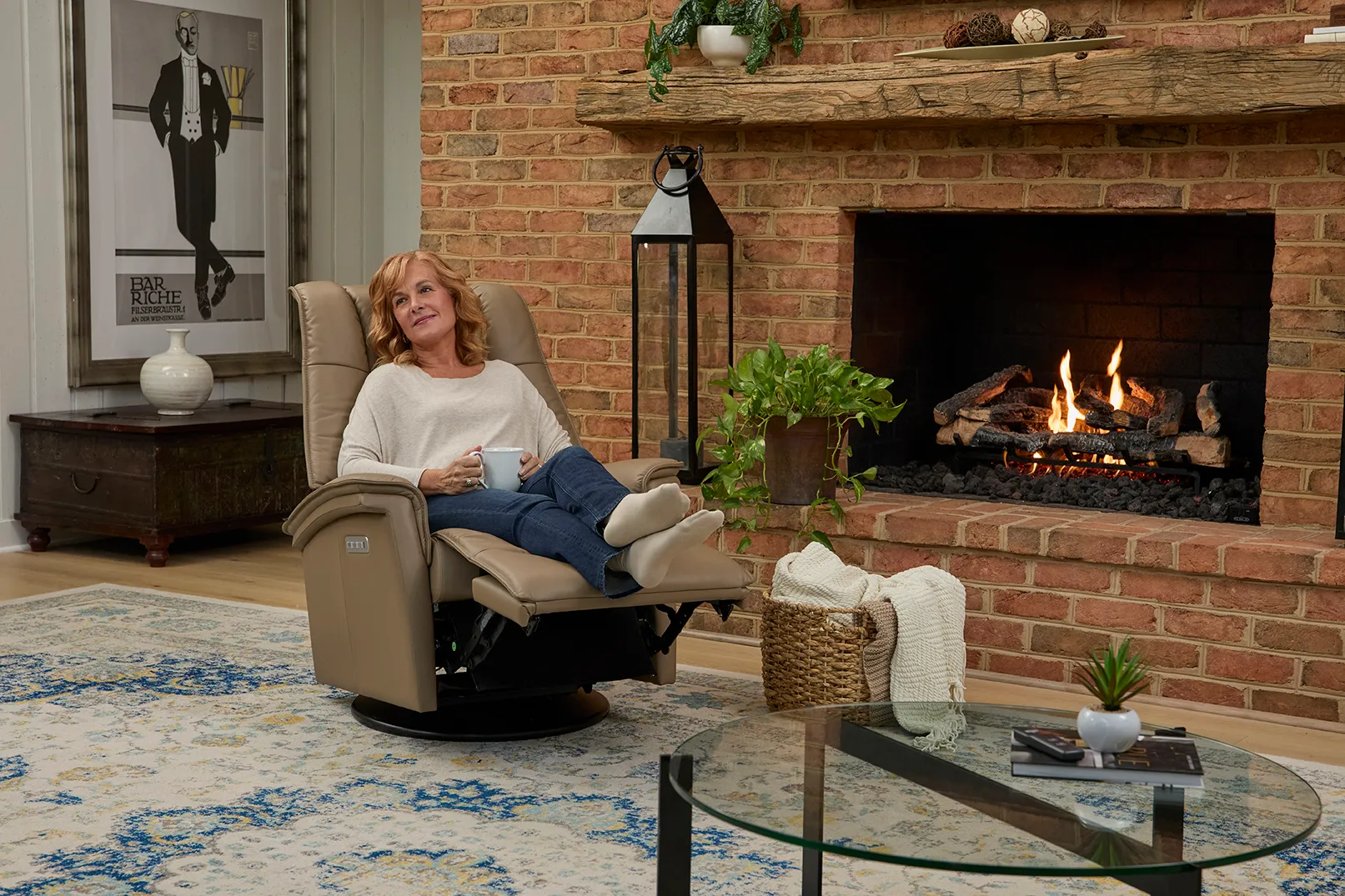 Paris Triple Power Swivel Glider Recliner Nougat (In stock - Fast shipping) 14 Paris Triple Power Swivel Glider Recliner Nougat (In stock - Fast shipping)