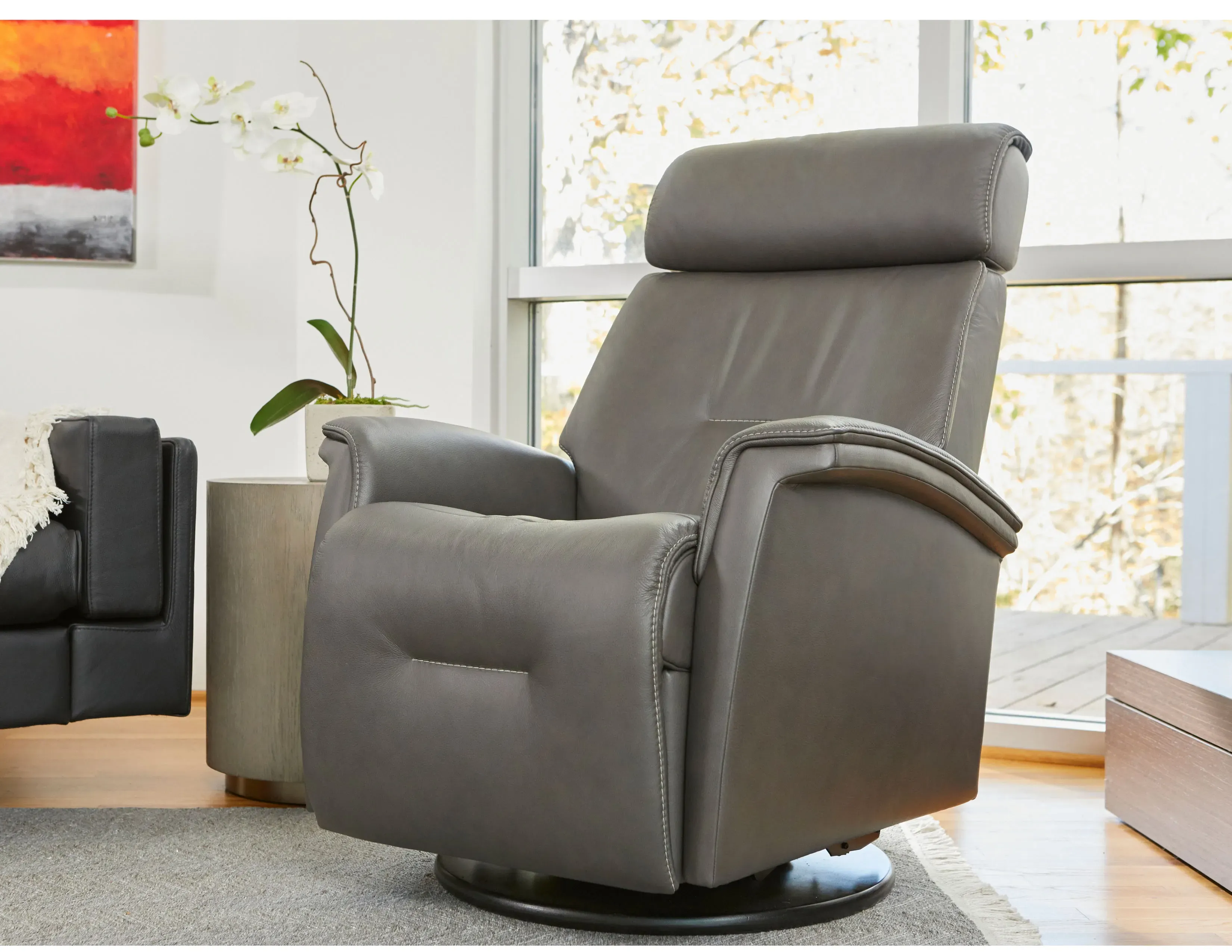 Rome Triple Power Swivel Glider Recliner Graphite (In stock - Fast shipping) 4 Rome Triple Power Swivel Glider Recliner Graphite (In stock - Fast shipping)