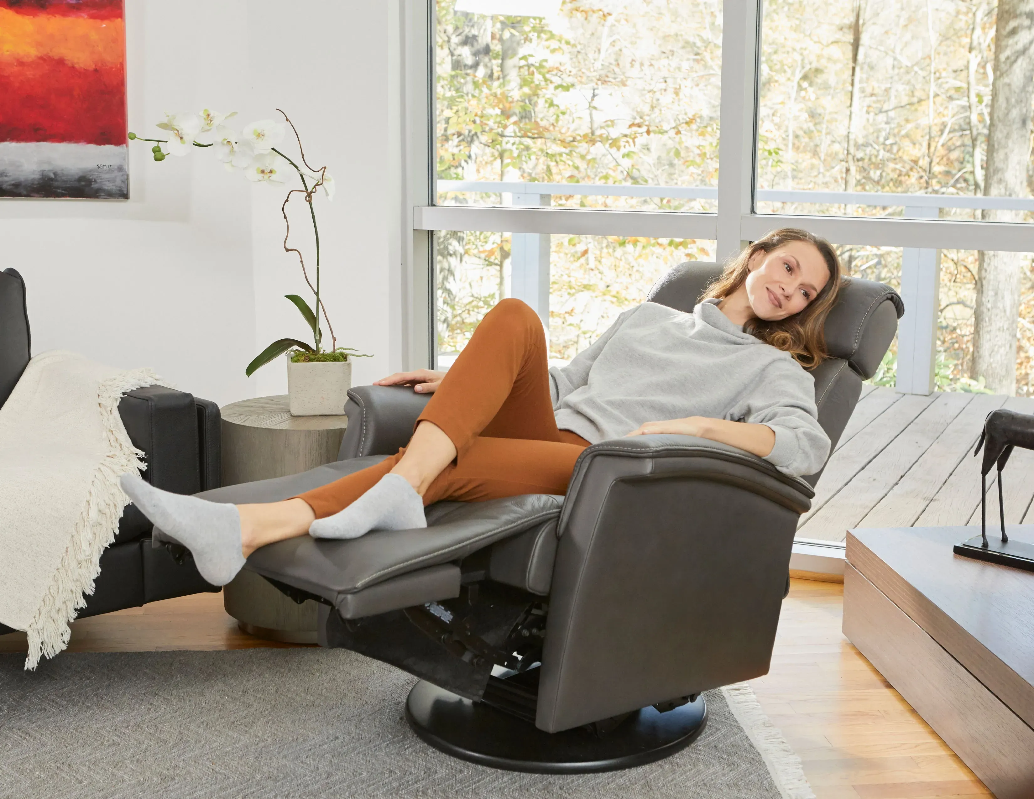 Rome Triple Power Swivel Glider Recliner Graphite (In stock - Fast shipping) 5 Rome Triple Power Swivel Glider Recliner Graphite (In stock - Fast shipping)