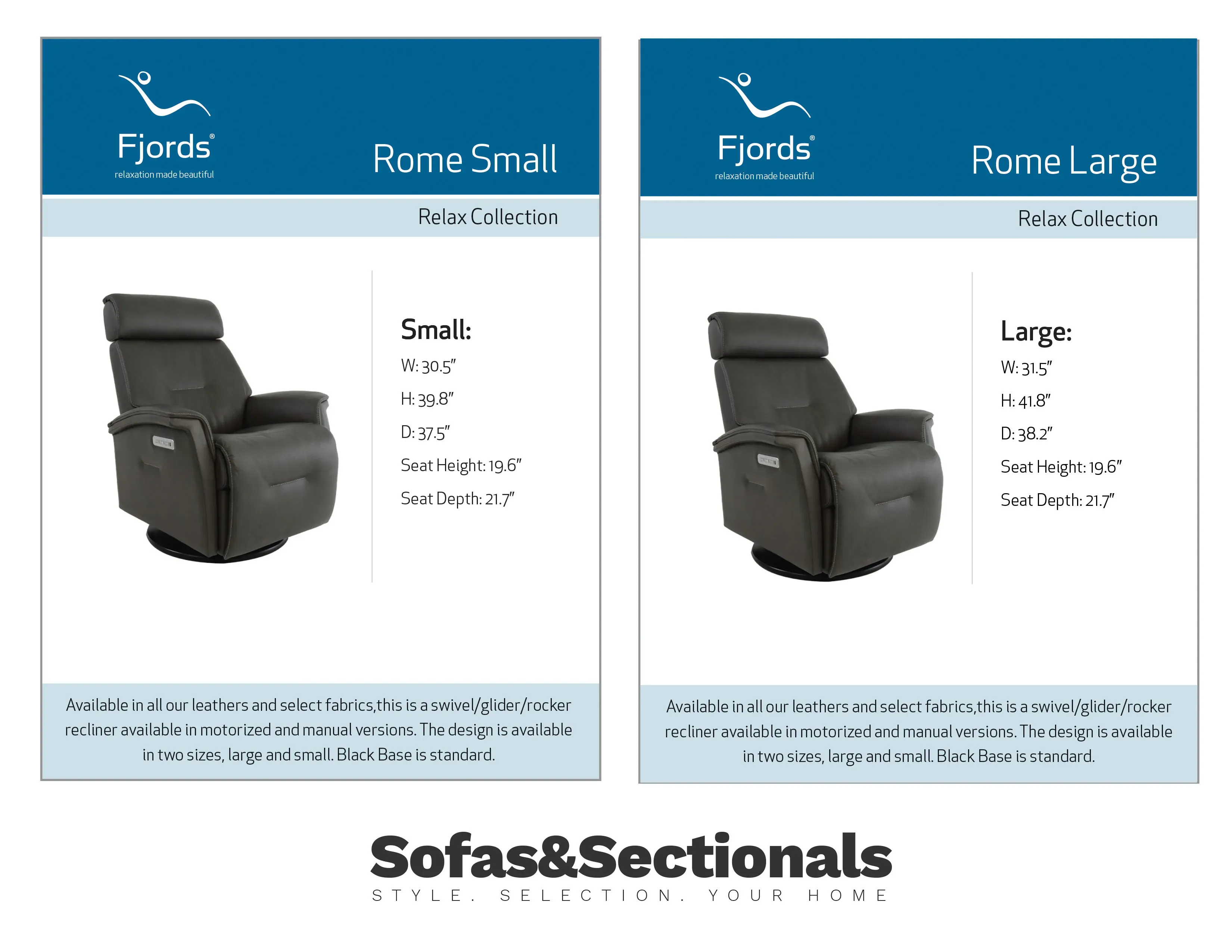 Rome Triple Power Swivel Glider Recliner Graphite (In stock - Fast shipping) 8 Rome Triple Power Swivel Glider Recliner Graphite (In stock - Fast shipping)