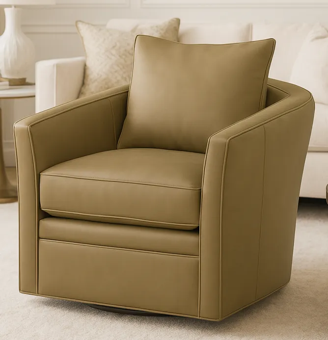 Bradington Young Blair Swivel Tub Chair (12 leathers) 4 Bradington Young Blair Swivel Tub Chair (12 leathers)