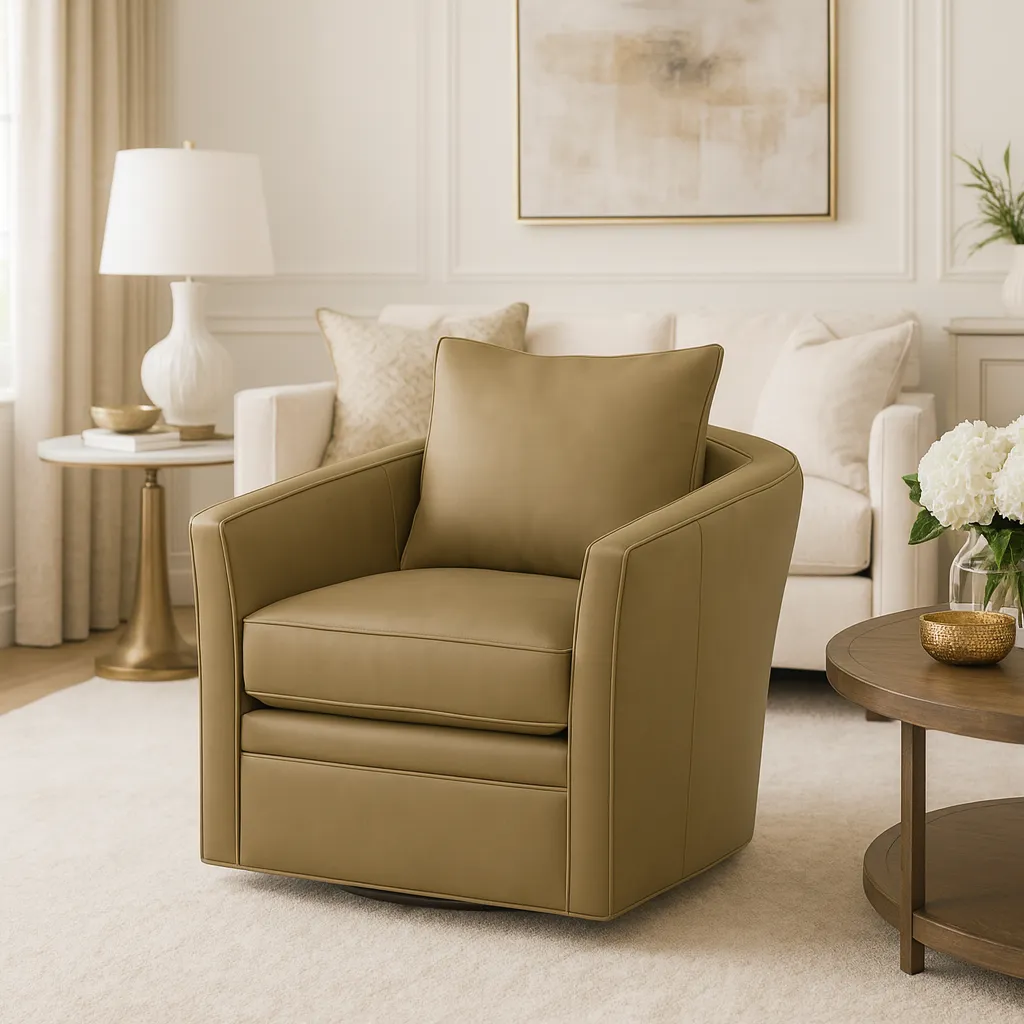 Bradington Young Blair Swivel Tub Chair (12 leathers) 5 Bradington Young Blair Swivel Tub Chair (12 leathers)