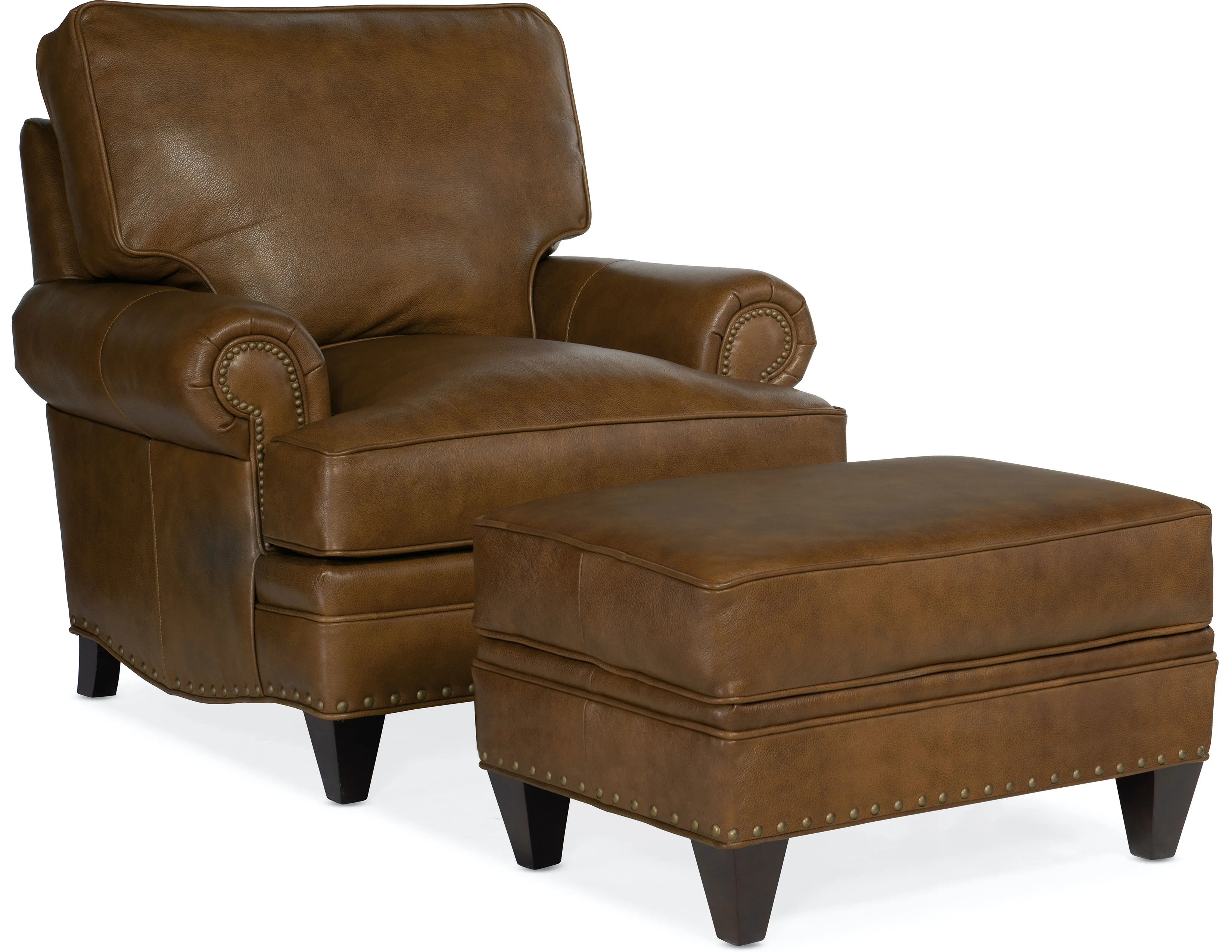 Bradington Young Carrado Stationary Chair 8-Way Tie - Top Grain Leather - In Stock 2 Bradington Young Carrado Stationary Chair 8-Way Tie - Top Grain Leather - In Stock