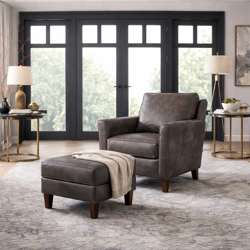 Bradington Young Manning 773 Swivel Chair (12 leathers) 8-Way Hand Tie 7 Bradington Young Manning 773 Swivel Chair (12 leathers) 8-Way Hand Tie