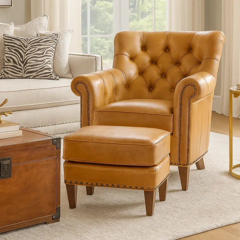 Bradington Young Kirby 463 Accent Chair (12 leathers) 8-Way Hand Tie 5 Bradington Young Kirby 463 Accent Chair (12 leathers) 8-Way Hand Tie