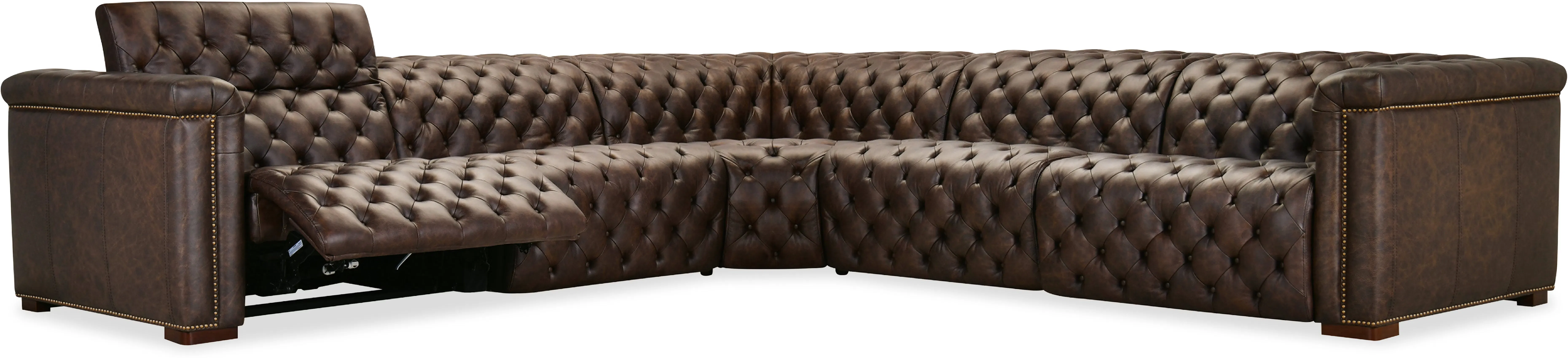Savion Deux 5 Seat Sectional with Three Power Recliners and Six Power Headrests 089 (In stock) 3 Savion Deux 5 Seat Sectional with Three Power Recliners and Six Power Headrests 089 (In stock)