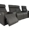 Milan Five Piece Home Theater Sectional (4 Power Recliners) +39 leathers