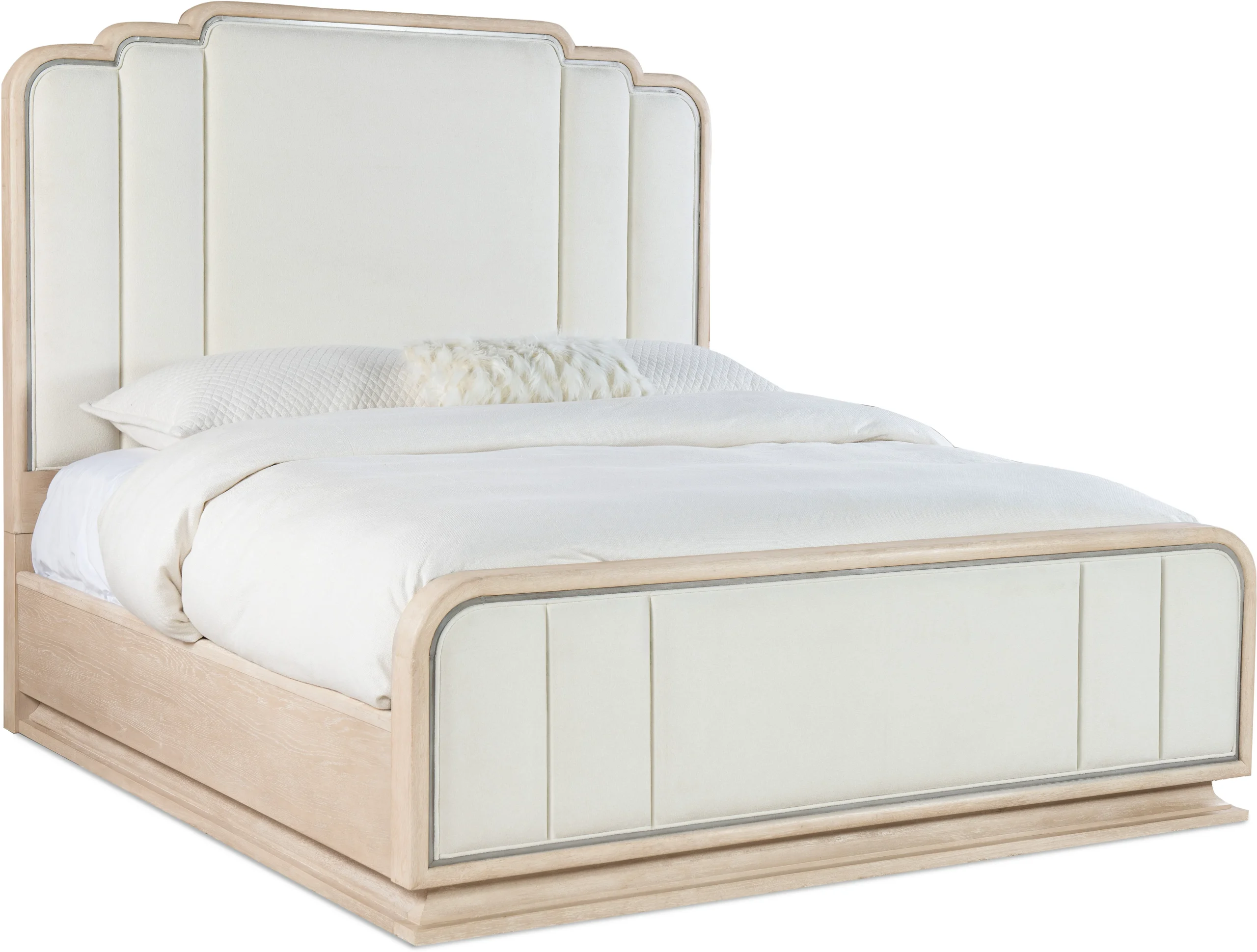 Nouveau Chic King Upholstered Bed (sandstone finish) 6500-90866-80 1 Nouveau Chic King Upholstered Bed (sandstone finish) 6500-90866-80