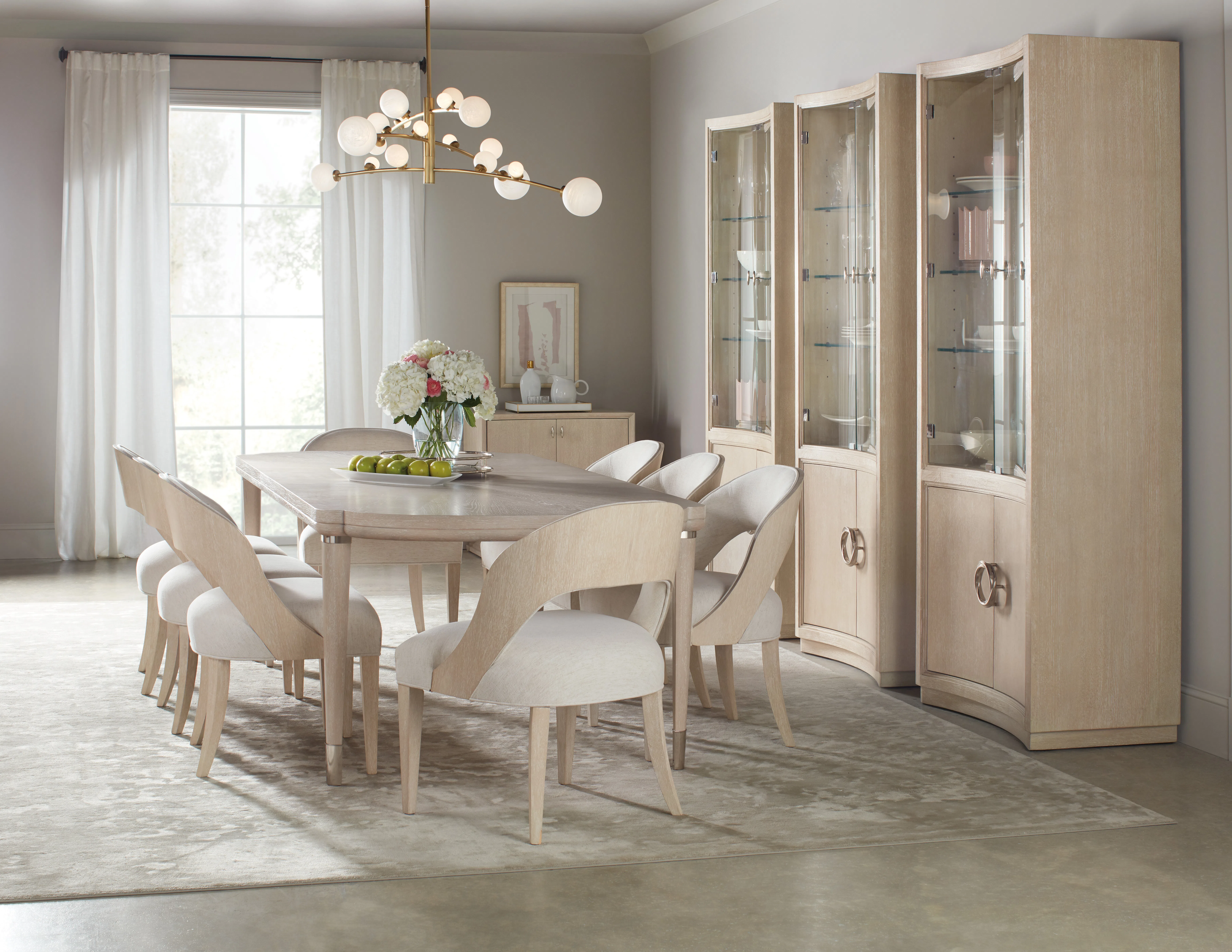 Nouveau Chic Rectangle Dining Table w/1-22in Leaf (sandstone finish) 6500-75200-80 5 Nouveau Chic Rectangle Dining Table w/1-22in Leaf (sandstone finish) 6500-75200-80