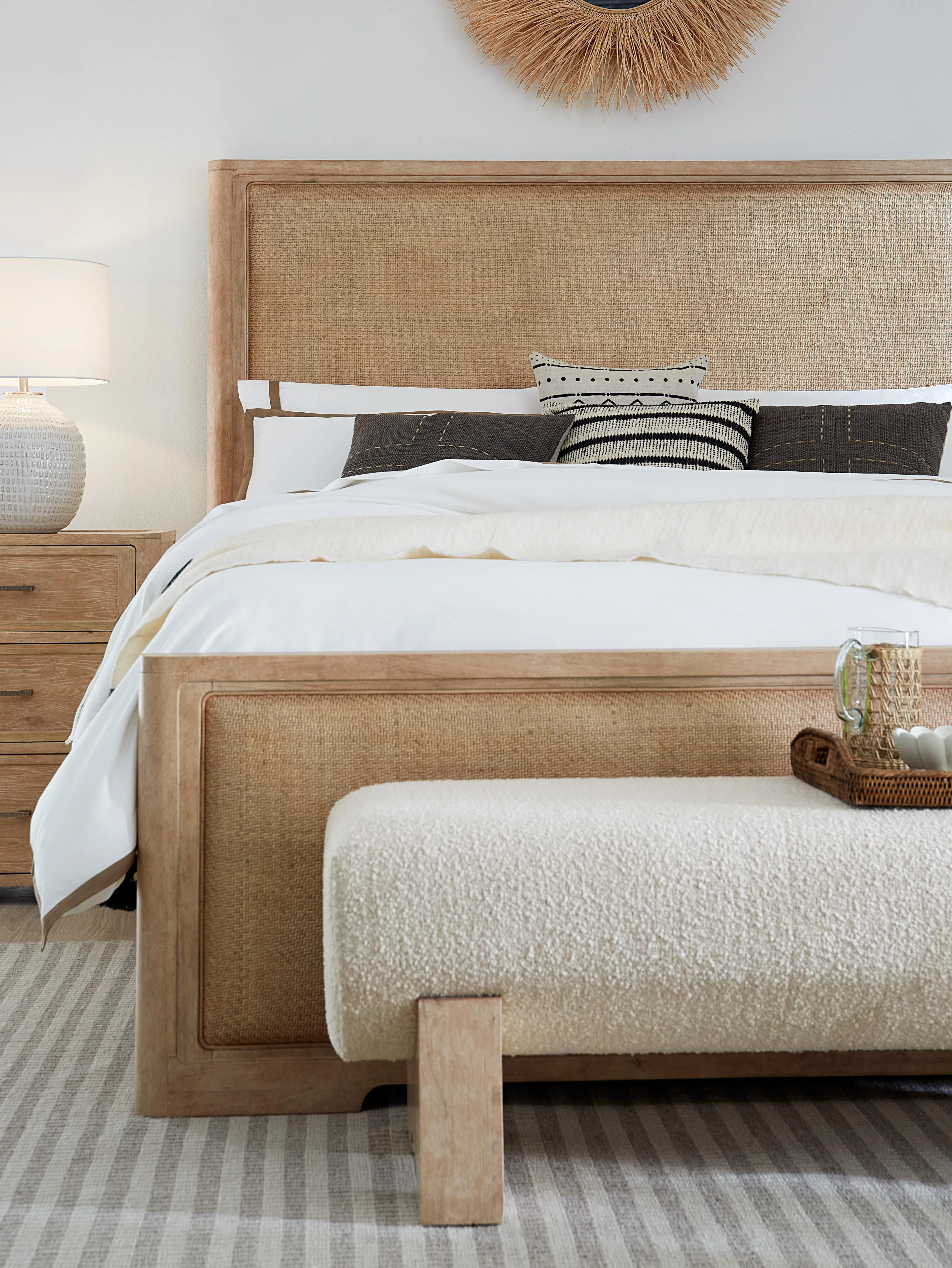 Retreat California King Cane Panel Bed (Light sand finish) 6950-90260-80 4 Retreat California King Cane Panel Bed (Light sand finish) 6950-90260-80