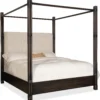 Retreat Pole Rattan King Upholstered Poster Bed w/Canopy (Dark sand finish) 6950-90466-99 12 Retreat Pole Rattan King Upholstered Poster Bed w/Canopy (Dark sand finish) 6950-90466-99