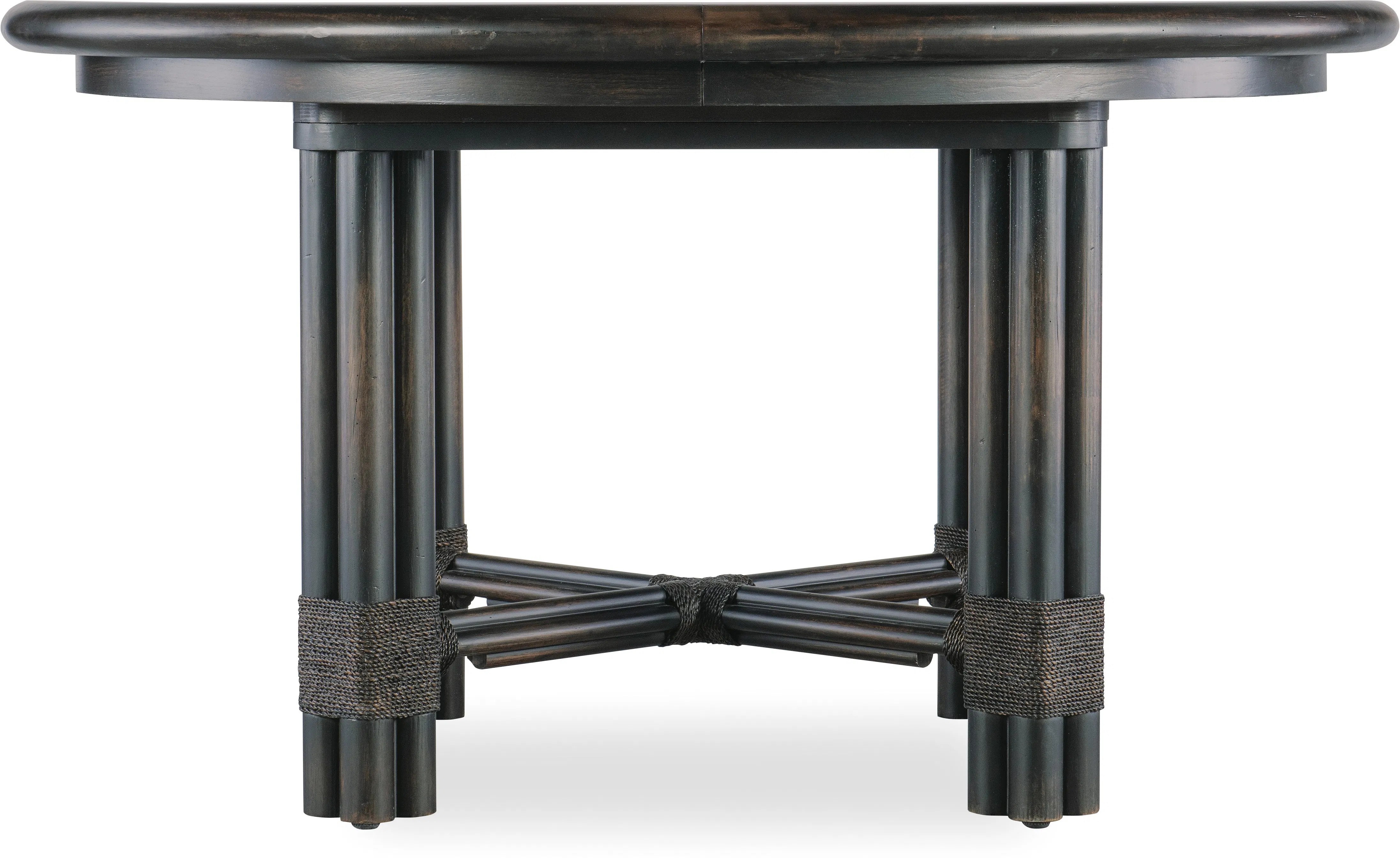 Retreat Pole Rattan Round Dining Table (20" leaf) Dark sand finish 6950-75201-99 2 Retreat Pole Rattan Round Dining Table (20" leaf) Dark sand finish 6950-75201-99