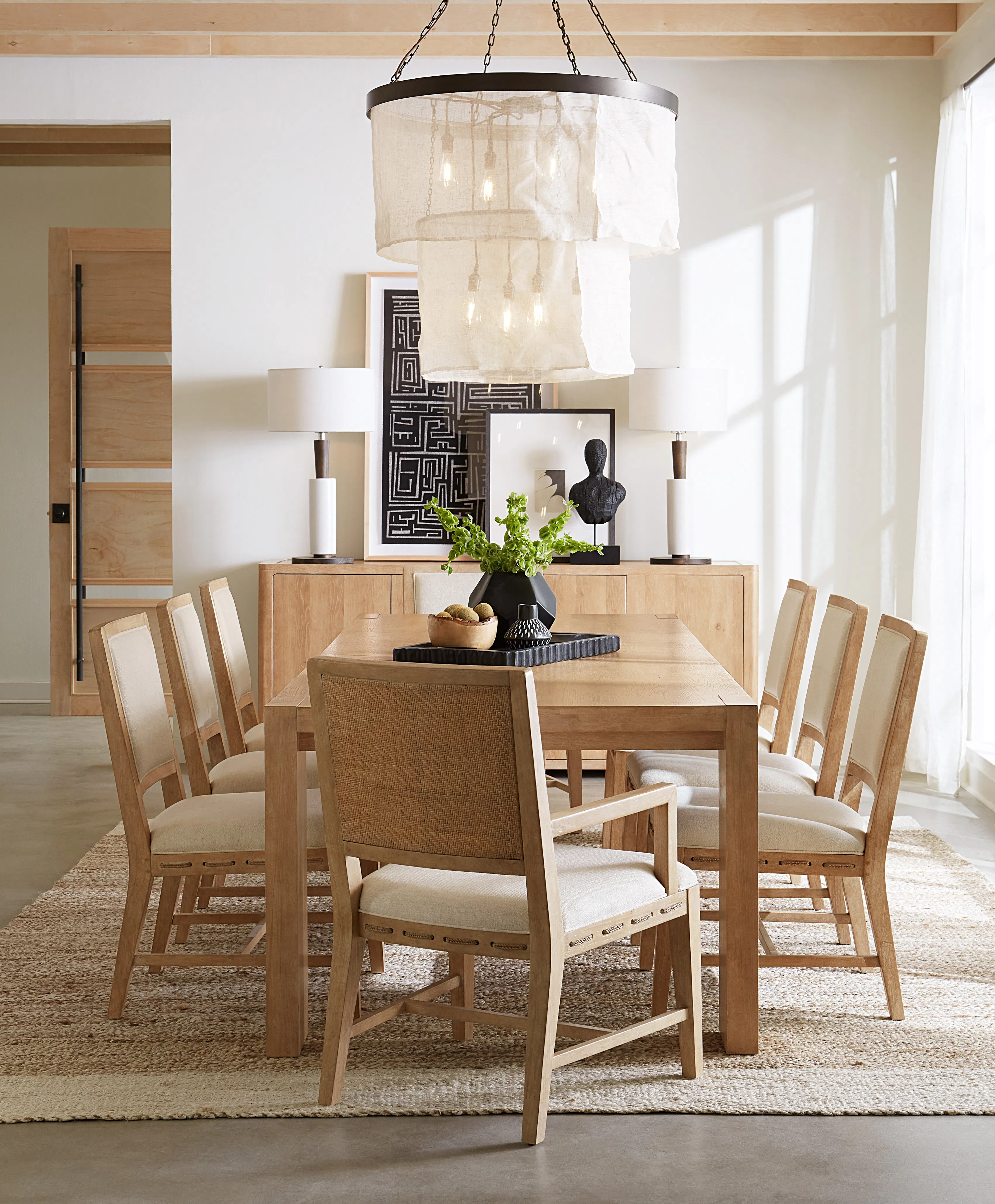 Retreat Rectangle Dining Table (22" leaf) Light sand finish 6950-75200-80 5 Retreat Rectangle Dining Table (22" leaf) Light sand finish 6950-75200-80