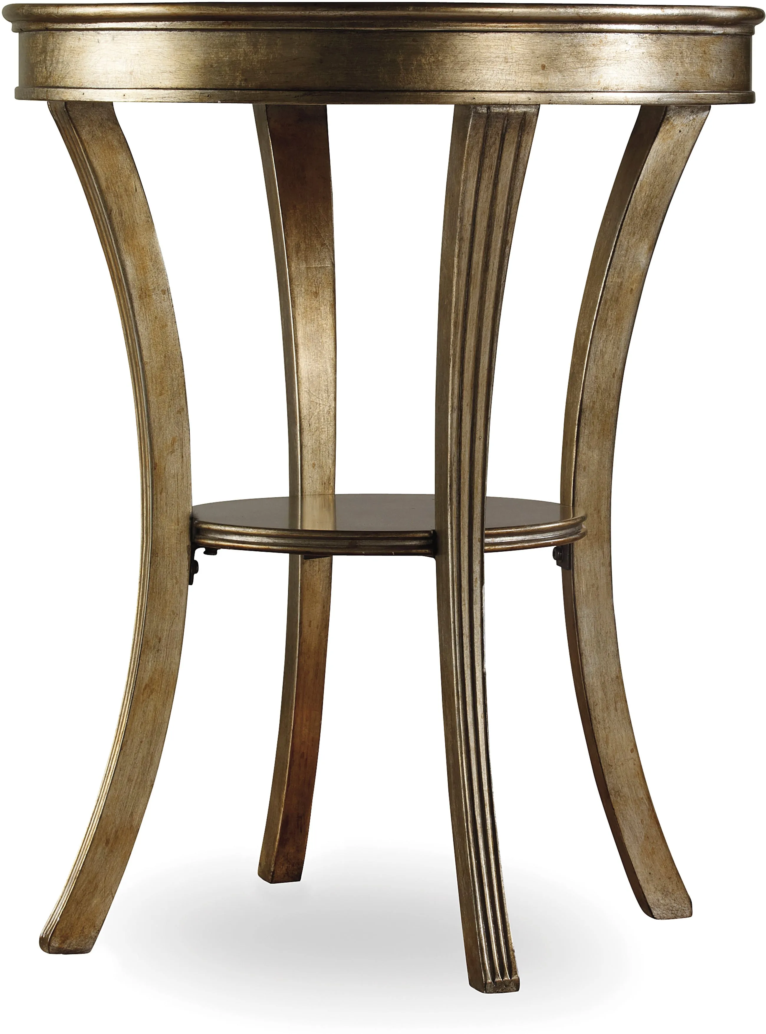 Sanctuary Round Mirrored Accent Table - Visage 1 Sanctuary Round Mirrored Accent Table - Visage
