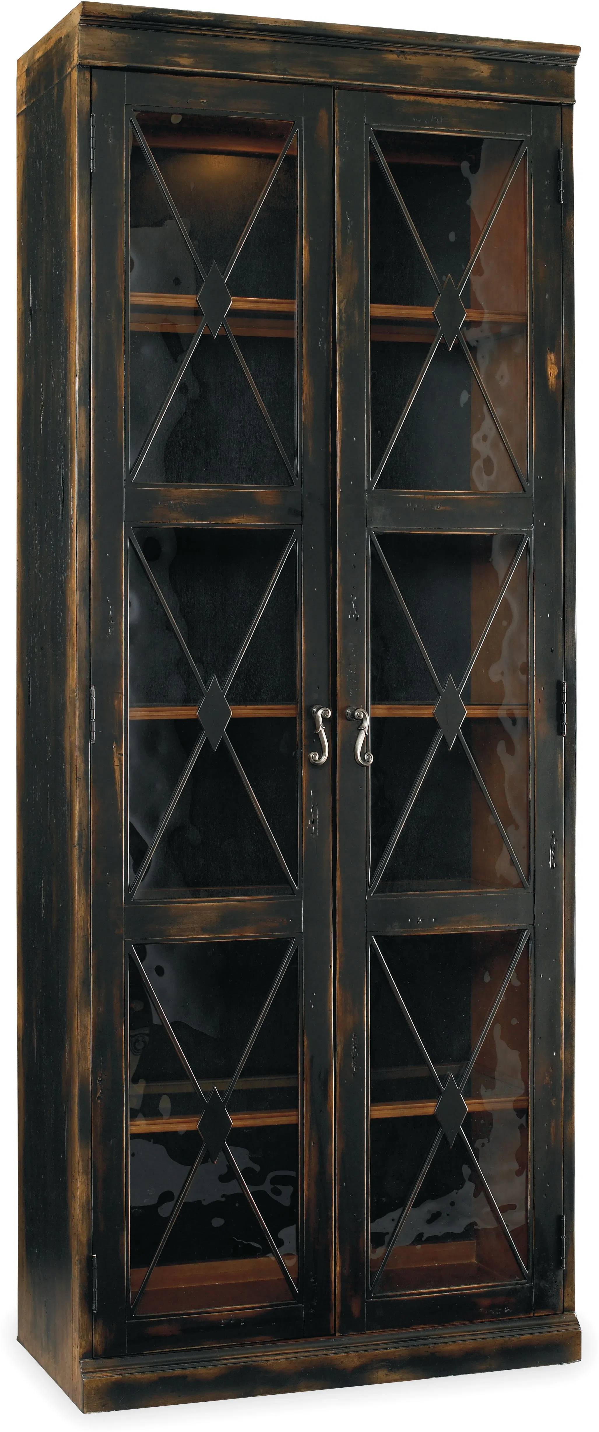 Sanctuary Two-Door Thin Display Cabinet - Ebony 2 Sanctuary Two-Door Thin Display Cabinet - Ebony